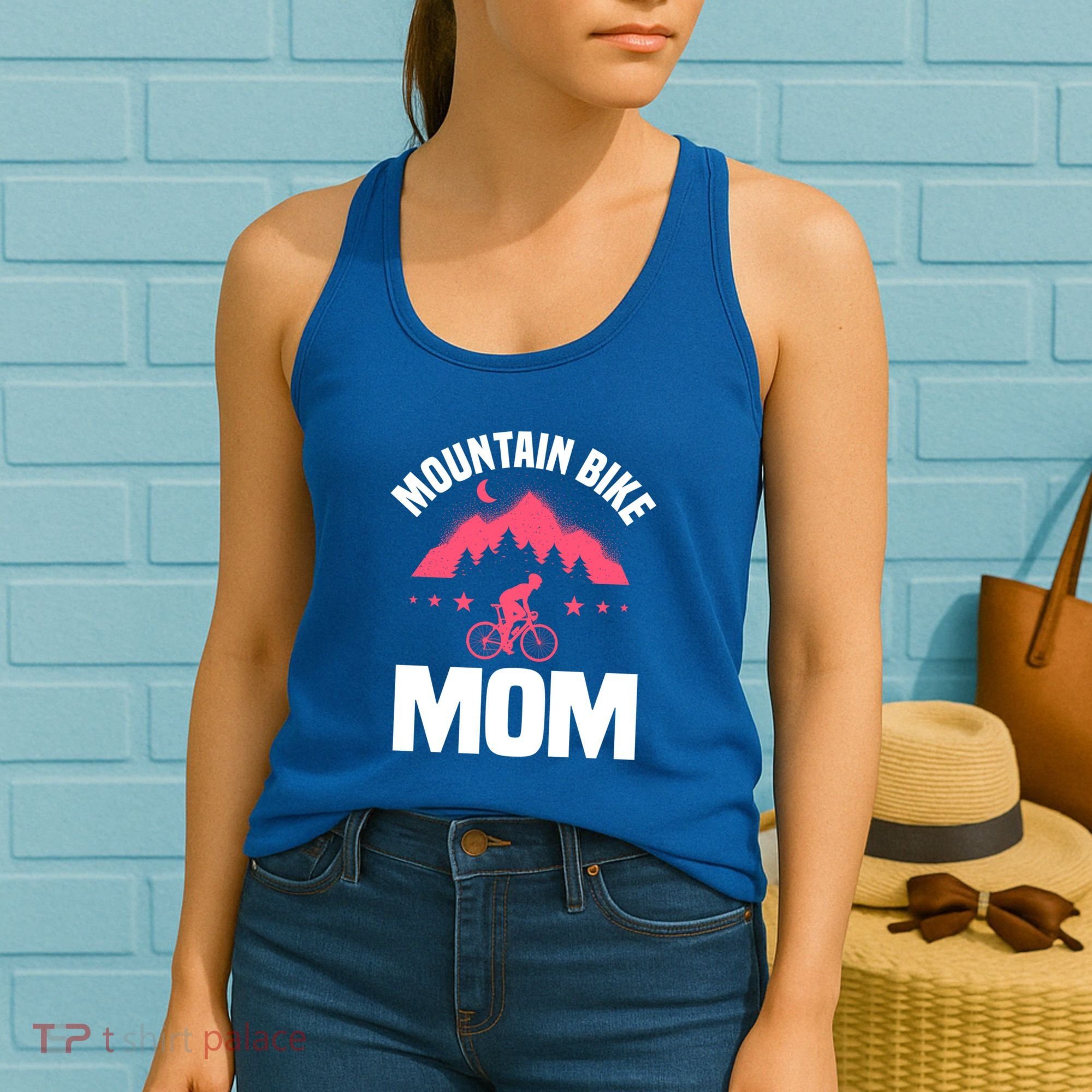 Funny Cycling Mountain Bike Mom Mtb Mountain Biking Mom Gift Women's Tank Top