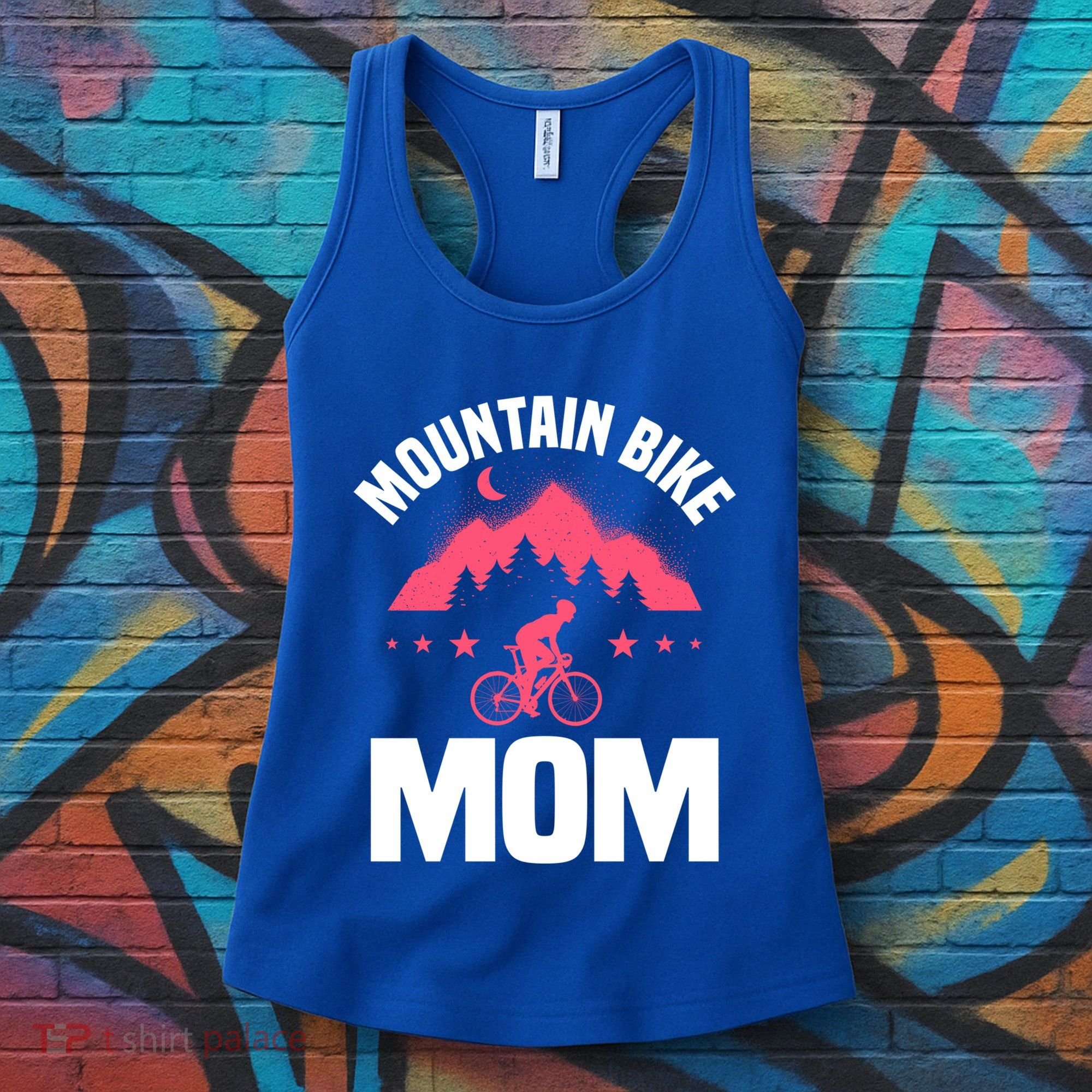 Funny Cycling Mountain Bike Mom Mtb Mountain Biking Mom Gift Women's Tank Top