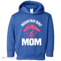 Funny Cycling Mountain Bike Mom Mtb Mountain Biking Mom Gift Toddler Hoodie thumb 0