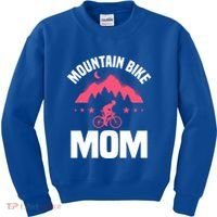 Funny Cycling Mountain Bike Mom Mtb Mountain Biking Mom Gift Kids Sweatshirt thumb 0