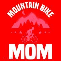 Funny Cycling Mountain Bike Mom Mtb Mountain Biking Mom Gift Santa Hat thumb 1
