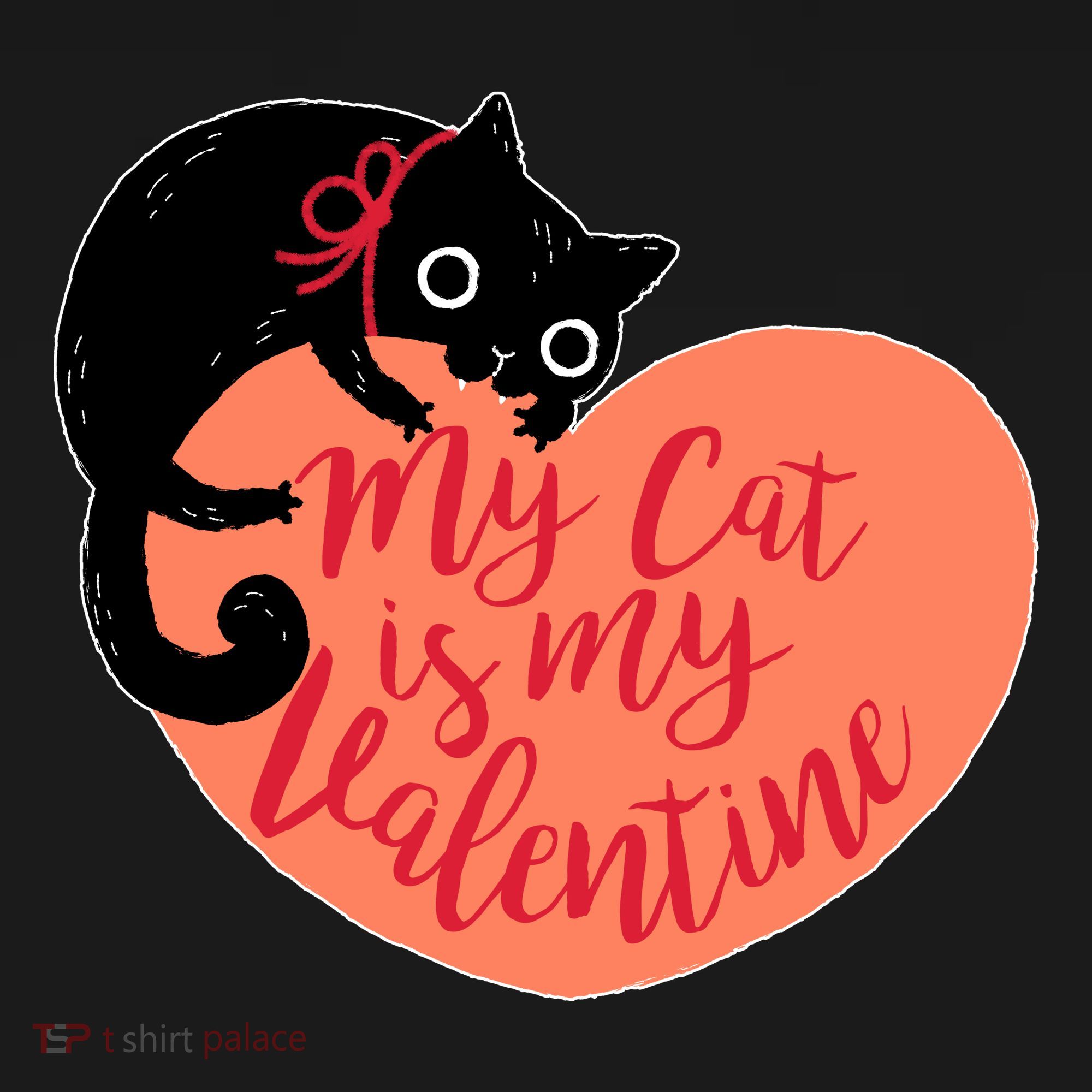 Funny Cute My Cat Is My Valentine Ornament