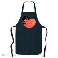 Funny Cute My Cat Is My Valentine Apron thumb 0