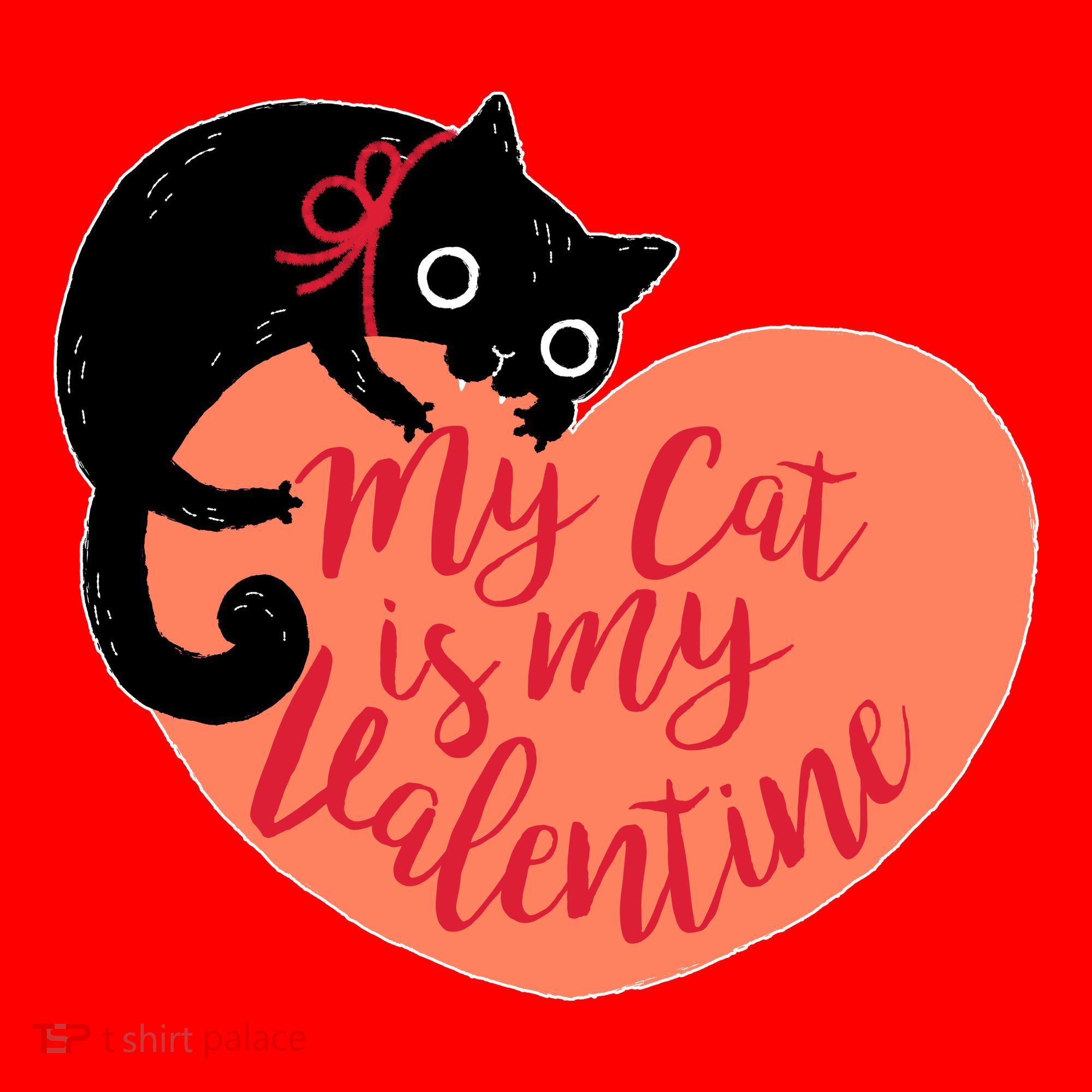 Funny Cute My Cat Is My Valentine Santa Hat