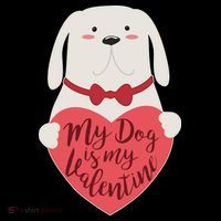 Funny Cute My Dog Is My Valentine Coffee Mug thumb 5