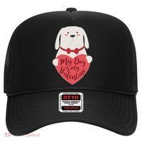 Funny Cute My Dog Is My Valentine Hat thumb 0