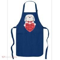 Funny Cute My Dog Is My Valentine Apron thumb 0