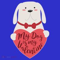Funny Cute My Dog Is My Valentine Women's Tank Top thumb 5