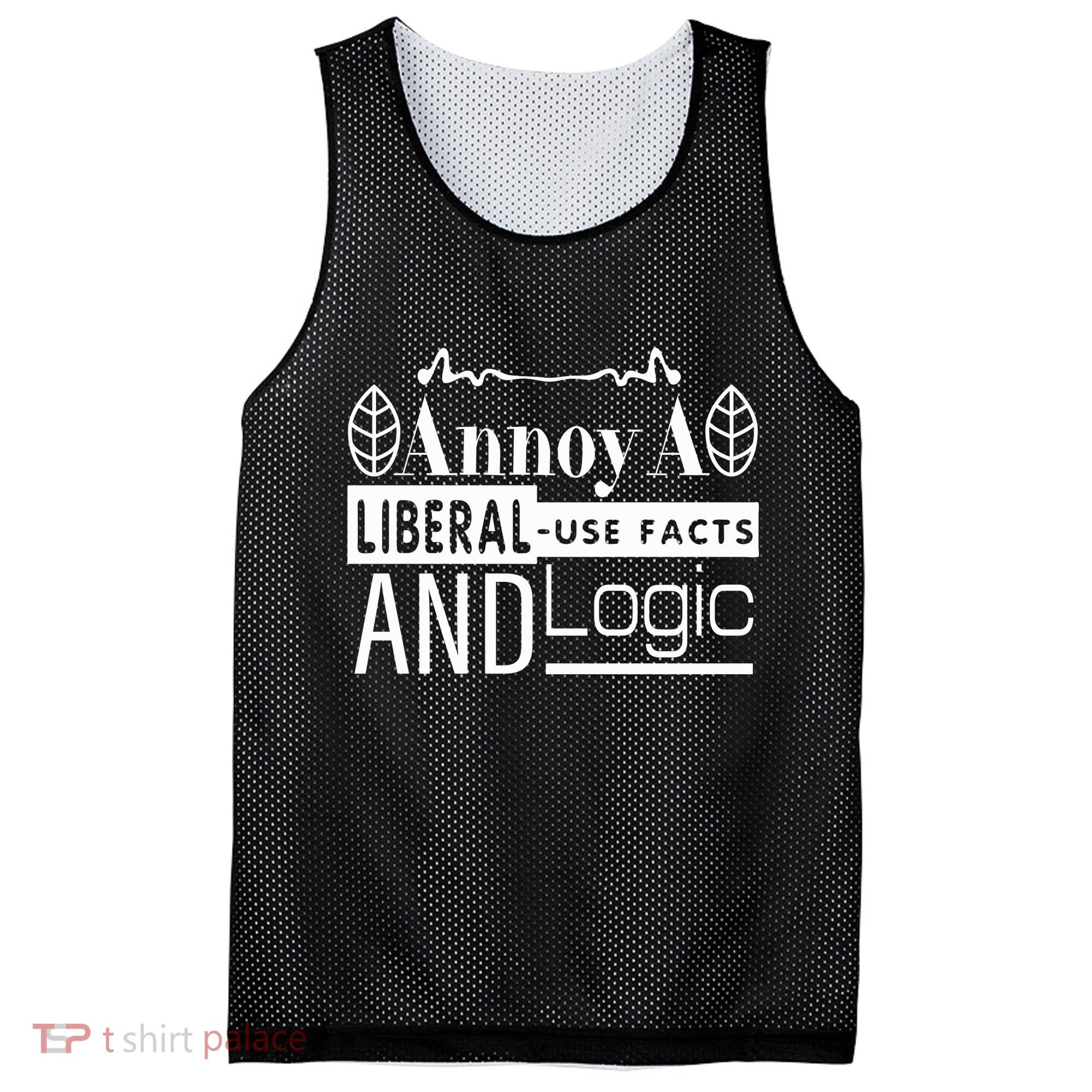 Funny Conservative MAGA Republican Anti Liberal Mesh Reversible Basketball Jersey Tank