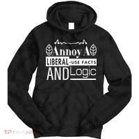 Funny Conservative MAGA Republican Anti Liberal Tie Dye Hoodie thumb 0
