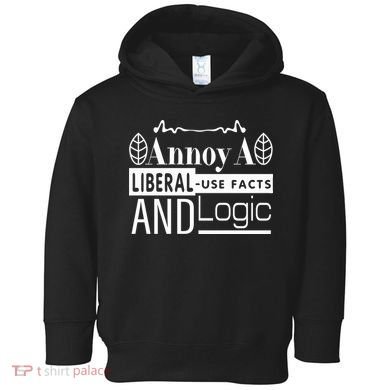 Funny Conservative MAGA Republican Anti Liberal Toddler Hoodie