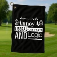 Funny Conservative MAGA Republican Anti Liberal Golf Towel thumb 1