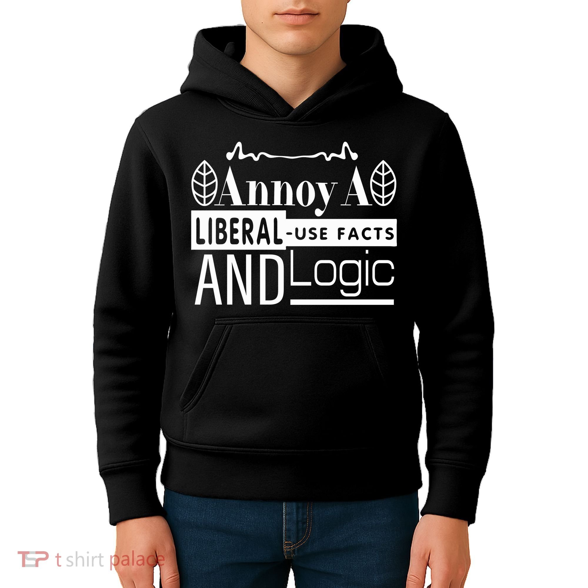 Funny Conservative MAGA Republican Anti Liberal Kids Hoodie