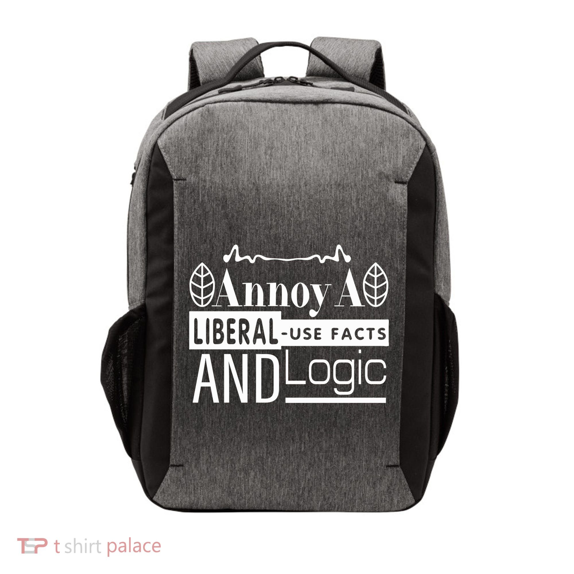 Funny Conservative MAGA Republican Anti Liberal Vector Backpack
