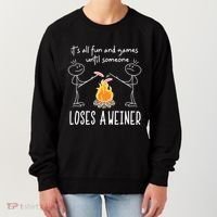 Funny Camping Mountains Outdoor Campfire Gift Women's Sweatshirt thumb 0