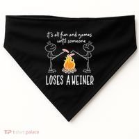 Funny Camping Mountains Outdoor Campfire Gift USA-Made Doggie Bandana thumb 0