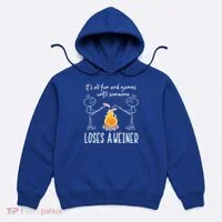 Funny Camping Mountains Outdoor Campfire Gift Hoodie thumb 0