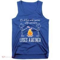 Funny Camping Mountains Outdoor Campfire Gift Tank Top thumb 0