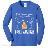 Funny Camping Mountains Outdoor Campfire Gift Kids Long Sleeve Shirt thumb 0