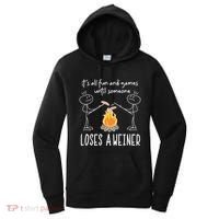 Funny Camping Mountains Outdoor Campfire Gift Women's Hoodie thumb 0