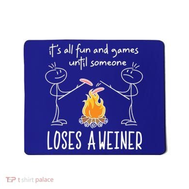 Funny Camping Mountains Outdoor Campfire Gift Mousepad