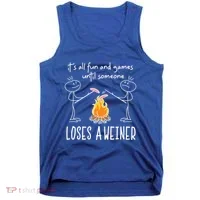 Funny Camping Mountains Outdoor Campfire Gift Tank Top thumb 0