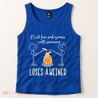 Funny Camping Mountains Outdoor Campfire Gift Tank Top thumb 2