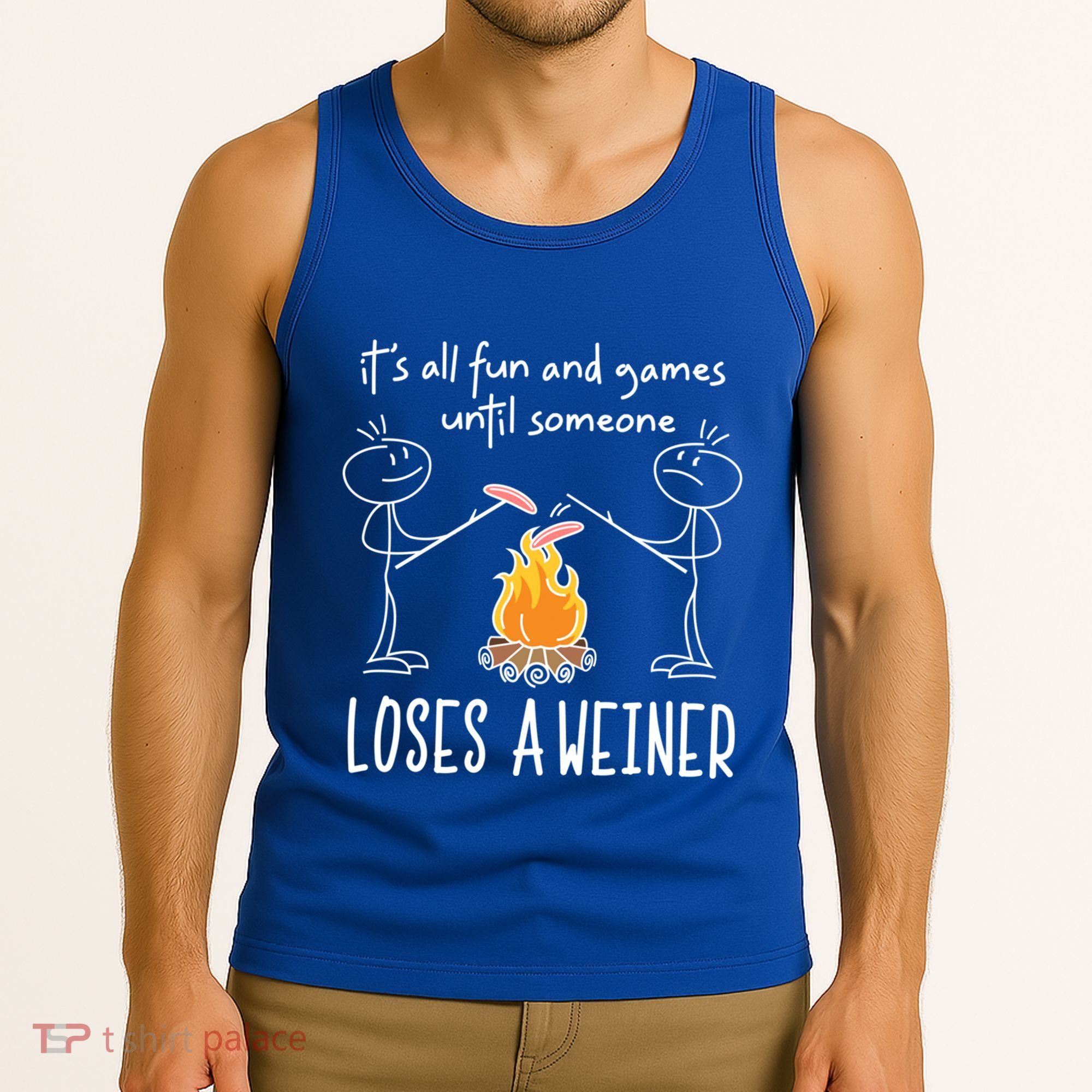 Funny Camping Mountains Outdoor Campfire Gift Tank Top