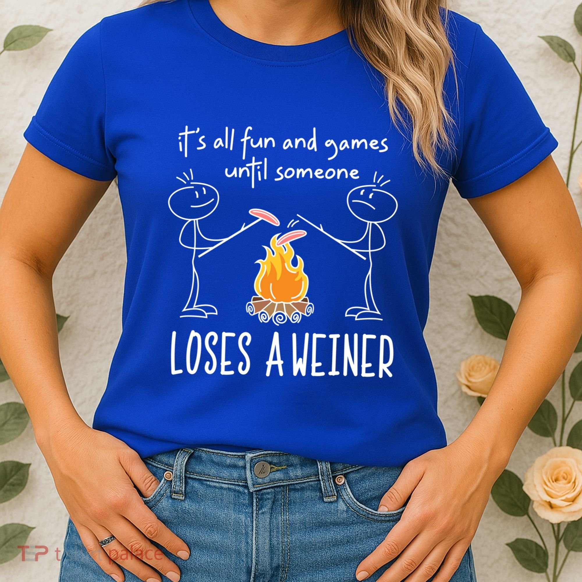 Funny Camping Mountains Outdoor Campfire Gift Women's T-Shirt