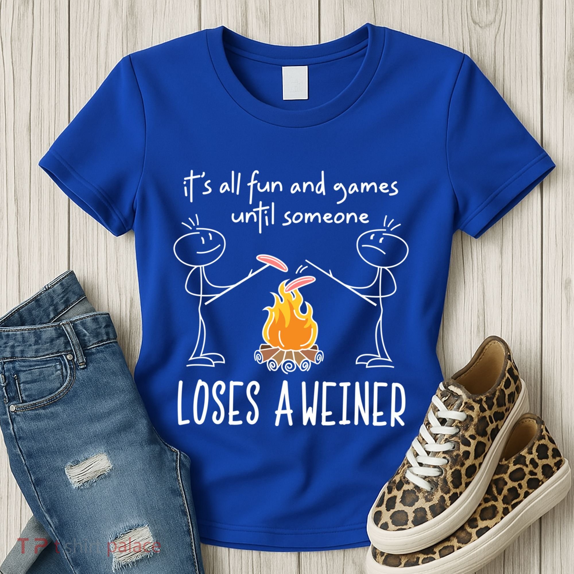 Funny Camping Mountains Outdoor Campfire Gift Women's T-Shirt