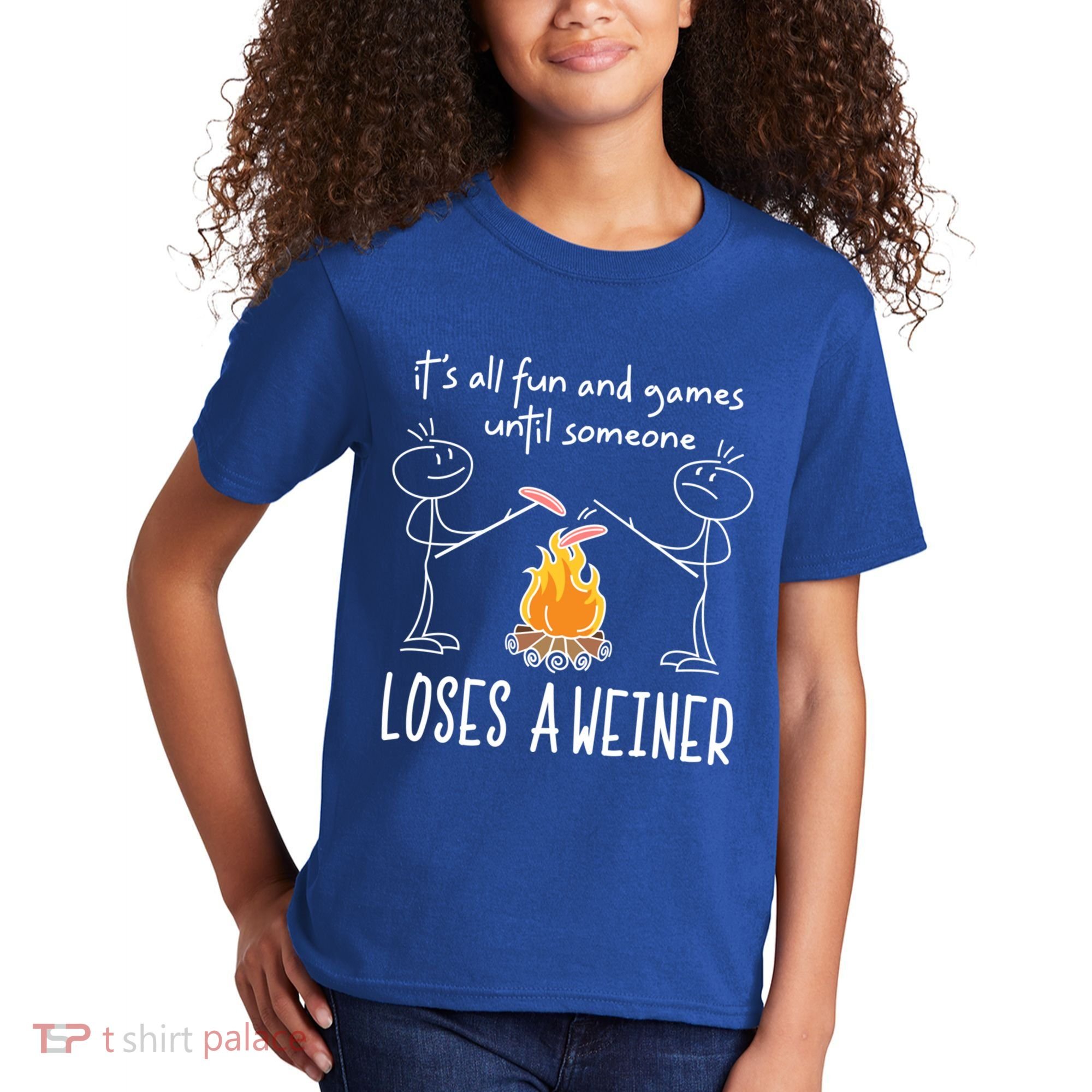 Funny Camping Mountains Outdoor Campfire Gift Kids T-Shirt