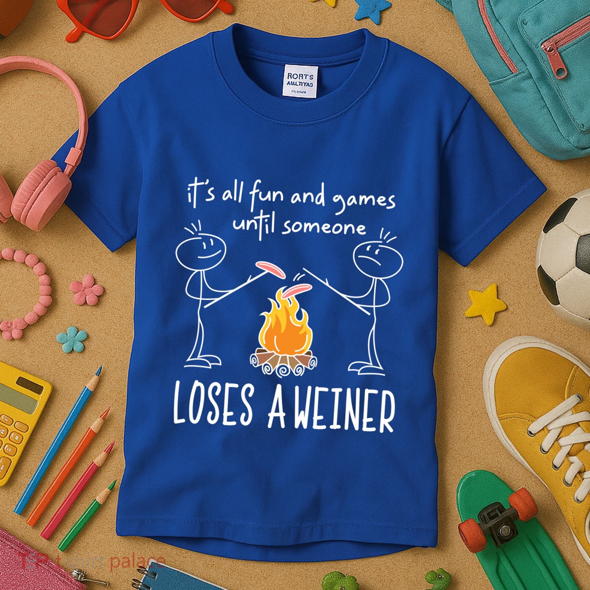 Funny Camping Mountains Outdoor Campfire Gift Kids T-Shirt