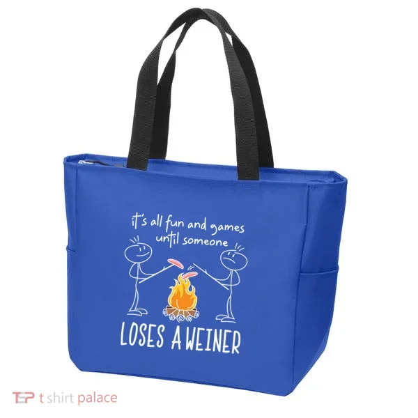 Funny Camping Mountains Outdoor Campfire Gift Tote Bag