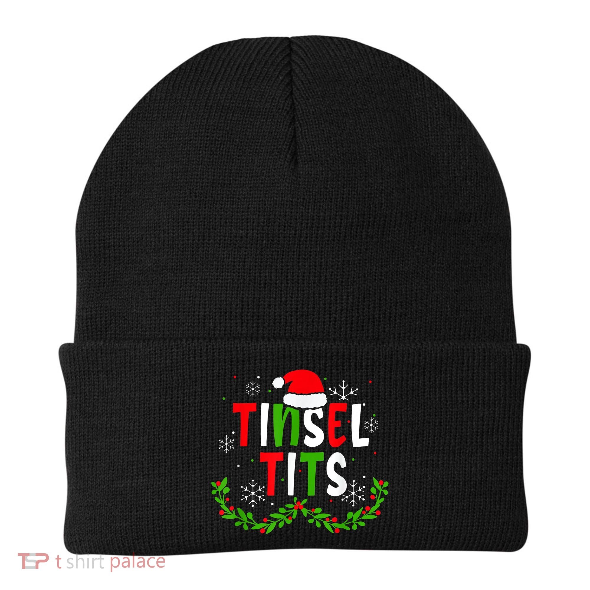 Funny Christmas Matching Couples Jingle Balls Tinsel Tits Beanie