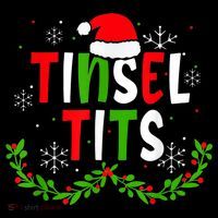 Funny Christmas Matching Couples Jingle Balls Tinsel Tits Women's Hoodie thumb 2