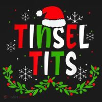 Funny Christmas Matching Couples Jingle Balls Tinsel Tits Women's Tank Top thumb 5