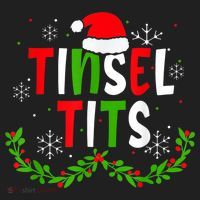 Funny Christmas Matching Couples Jingle Balls Tinsel Tits Hat thumb 2