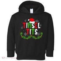 Funny Christmas Matching Couples Jingle Balls Tinsel Tits Toddler Hoodie thumb 0