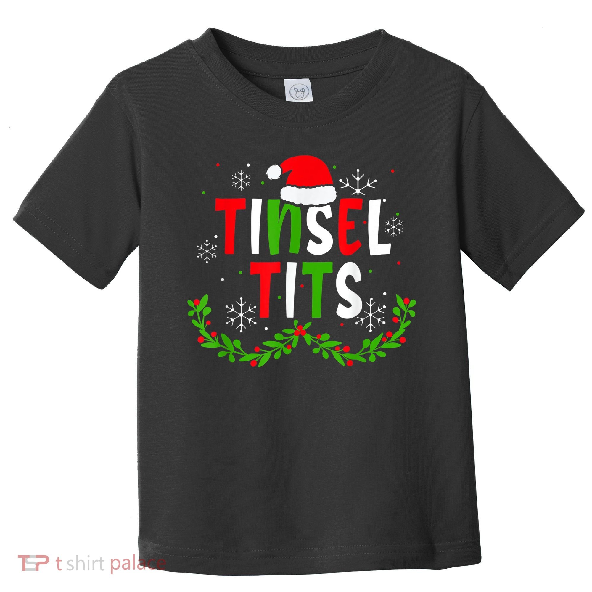 Funny Christmas Matching Couples Jingle Balls Tinsel Tits Toddler T-Shirt