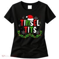 Funny Christmas Matching Couples Jingle Balls Tinsel Tits Women's T-Shirt thumb 0