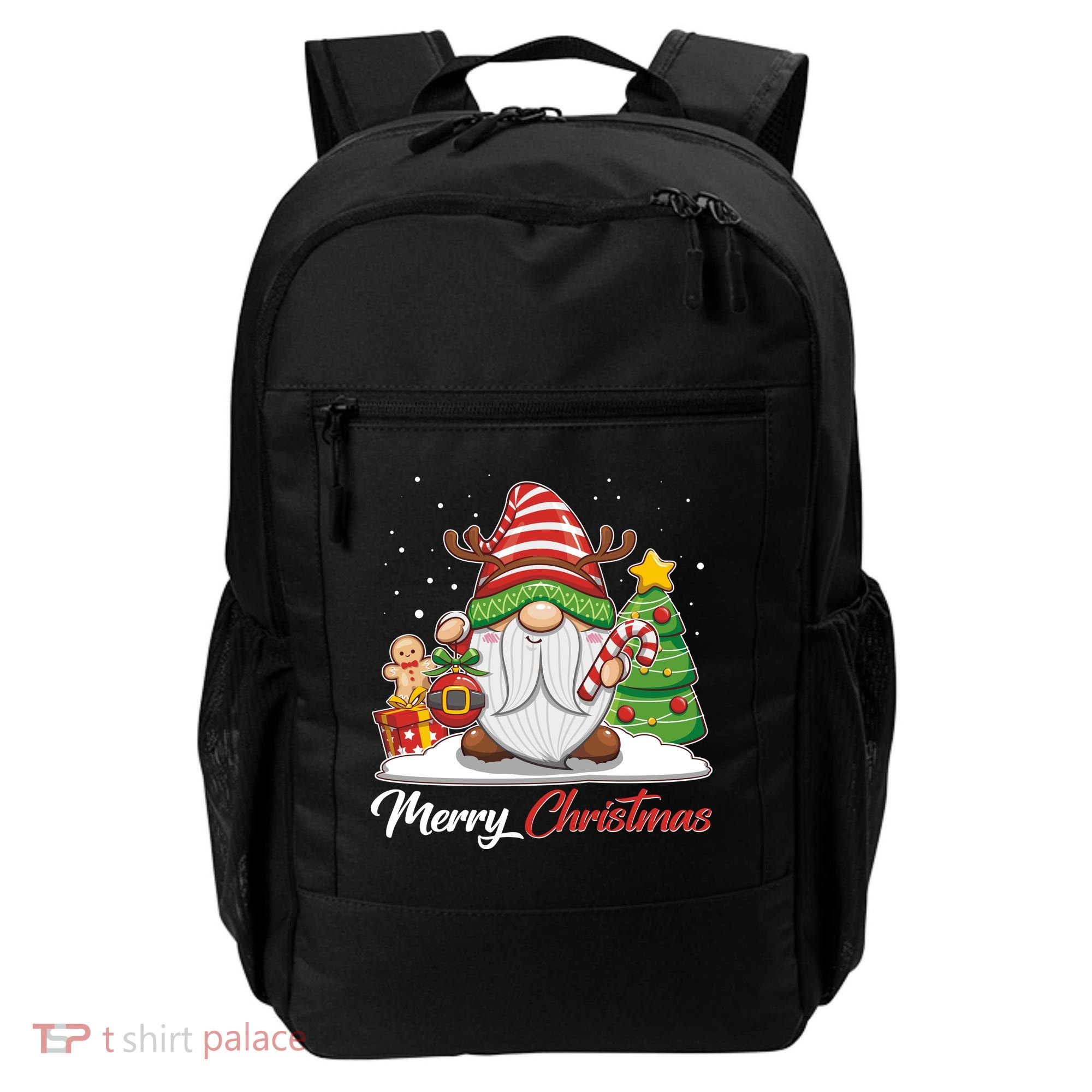 Funny Cute Merry Christmas Gnome Backpack