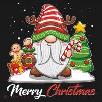 Funny Cute Merry Christmas Gnome Backpack thumb 2