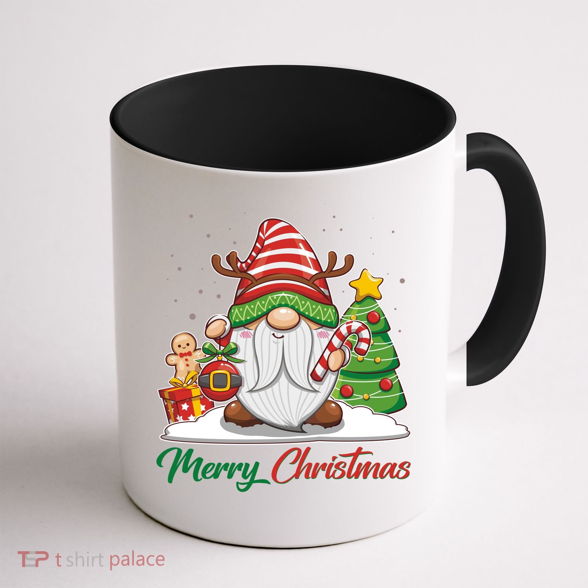 Funny Cute Merry Christmas Gnome Coffee Mug