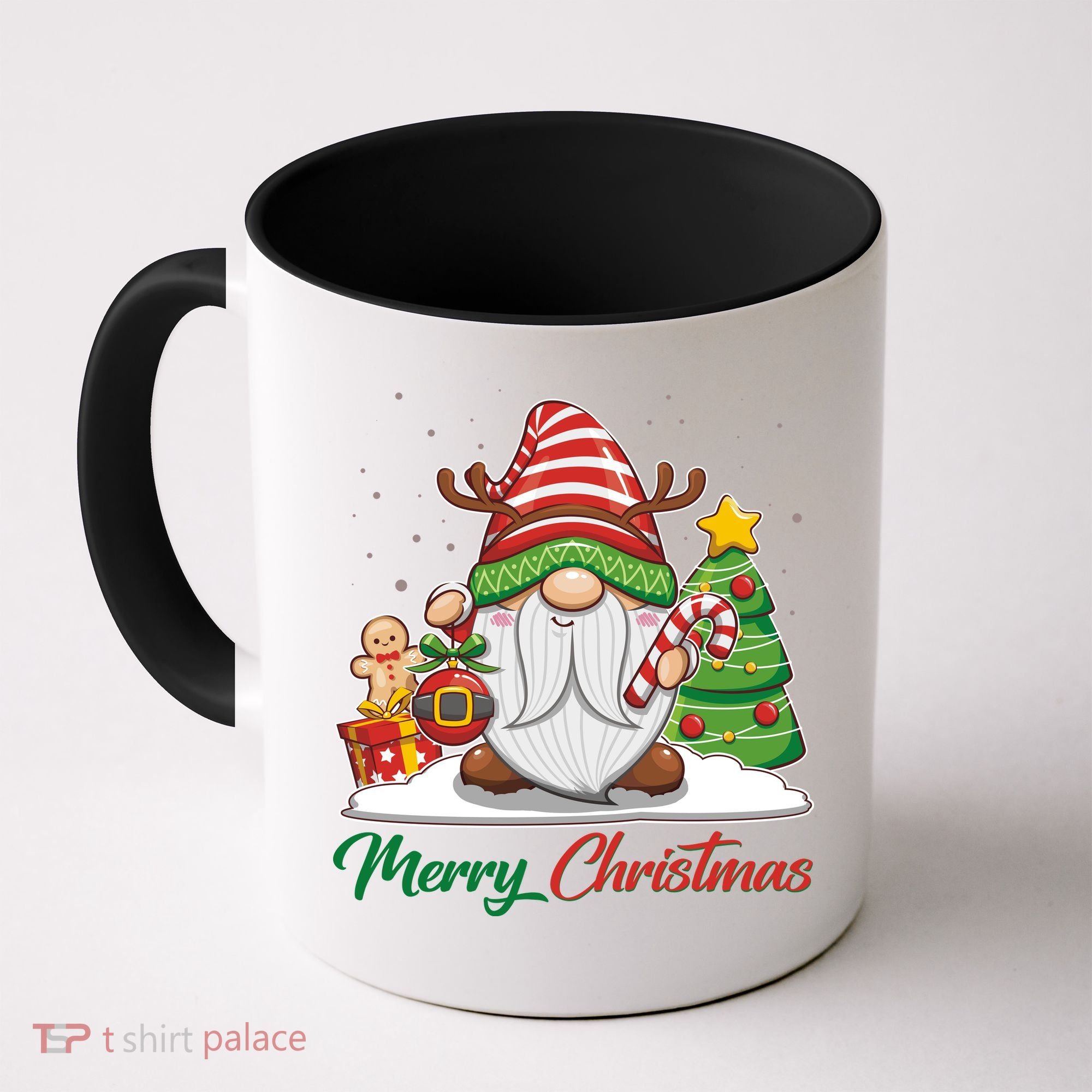 Funny Cute Merry Christmas Gnome Coffee Mug