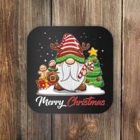 Funny Cute Merry Christmas Gnome Coaster thumb 0