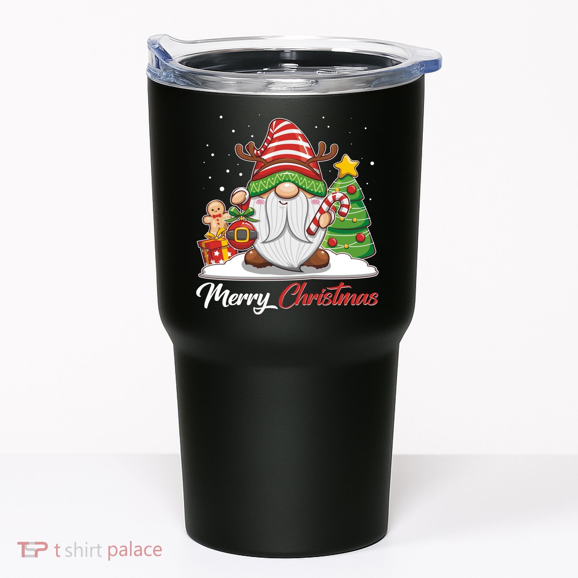 Funny Cute Merry Christmas Gnome Tumbler