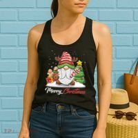 Funny Cute Merry Christmas Gnome Women's Tank Top thumb 2