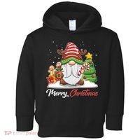Funny Cute Merry Christmas Gnome Toddler Hoodie thumb 0