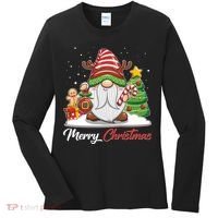 Funny Cute Merry Christmas Gnome Women's Long Sleeve Shirt thumb 0
