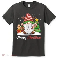 Funny Cute Merry Christmas Gnome T-Shirt thumb 0